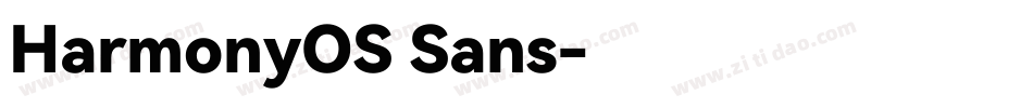 HarmonyOS Sans字体转换
